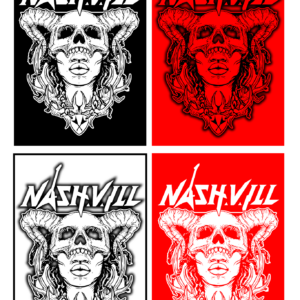 NASH.V.ILL Skull and Cross Vs Tees and Tanks